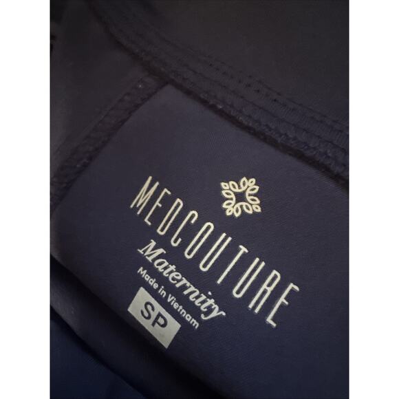 Med Couture Maternity Scrub Pants Navy Blue Small with pockets - Picture 5 of 5